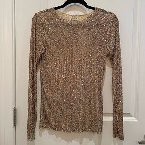 Free People Gold Rush Long Sleeve Size S